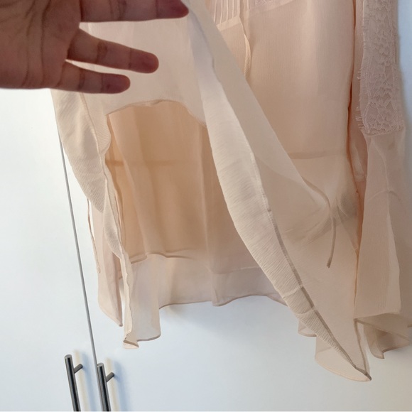 New The Kooples 100% Silk Blouse Pink NWOT - Picture 5 of 9